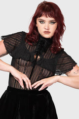 Women Shirts & Blouses | Killstar Atala's Night Lace Top
