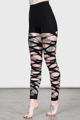 Women Socks & Tights | Killstar Carved Up Slashed Tights