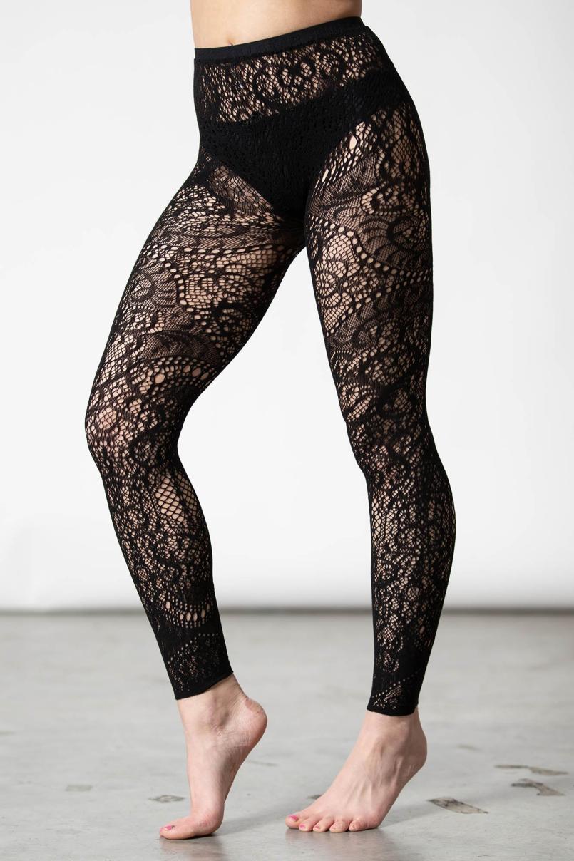 Women Socks & Tights | Killstar Empyrean Lace Leggings
