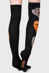 Women Socks & Tights | Killstar Morbid Over Knee Socks