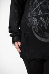 Women Sweaters | Killstar Hyperion Hooded Knit Sweater