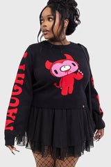 Women Sweaters | Killstar Naughty Grizzly Knit Sweater