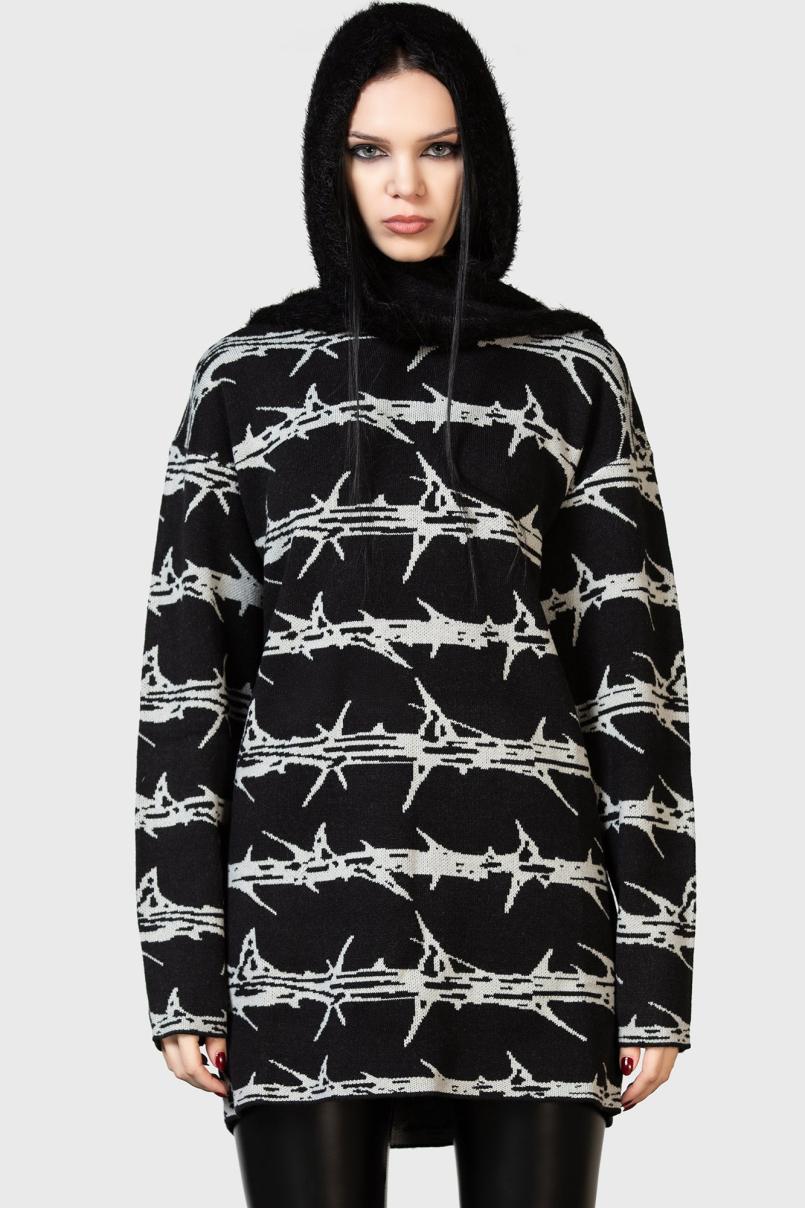 Women Sweaters | Killstar Prickled Contention Knit Sweater