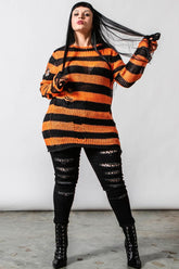 Women Sweaters | Killstar Pumpkin Knit Sweater