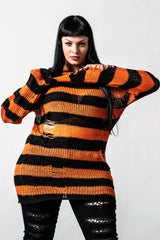 Women Sweaters | Killstar Pumpkin Knit Sweater