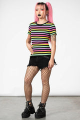 Women T-Shirts & Vests | Killstar Blair Rainbow Top