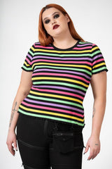 Women T-Shirts & Vests | Killstar Blair Rainbow Top