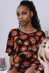 Women T-Shirts & Vests | Killstar Gloomy Garden V-Neck Top