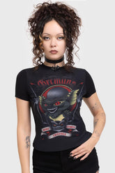 Women T-Shirts & Vests | Killstar Here Comes Trouble Fitted T Shirt
