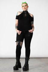 Women T-Shirts & Vests | Killstar No Secrets Cap Sleeve Top