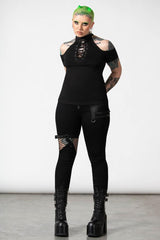 Women T-Shirts & Vests | Killstar No Secrets Cap Sleeve Top