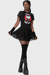 Women T-Shirts & Vests | Killstar Purrrfect Pairing Shrunk Tee