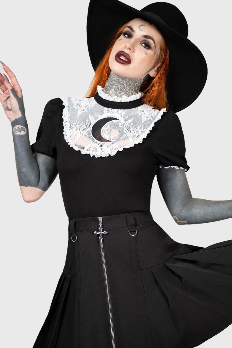 Women T-Shirts & Vests | Killstar Wish Upon A Moon Top