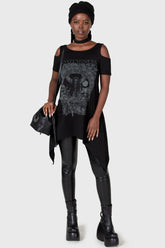 Women T-Shirts & Vests | Killstar Witchiness Cold Shoulder Top