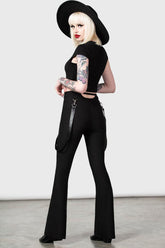 Women Trousers & Jeans | Killstar Cutout Bondage Trousers