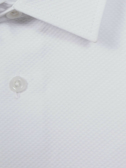 Reiss 3-9 yrs Slim Fit Textured Bib Dinner Shirt in White