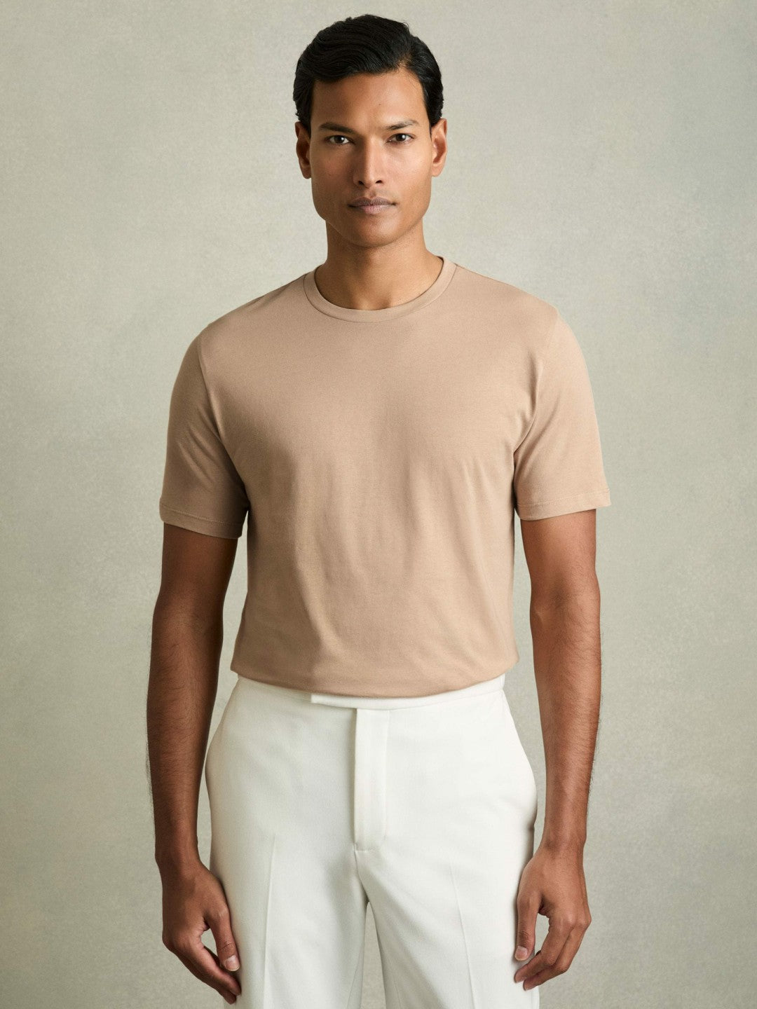 Reiss Cotton-Jersey Crew-Neck T-shirts 3 Pack in Neutral