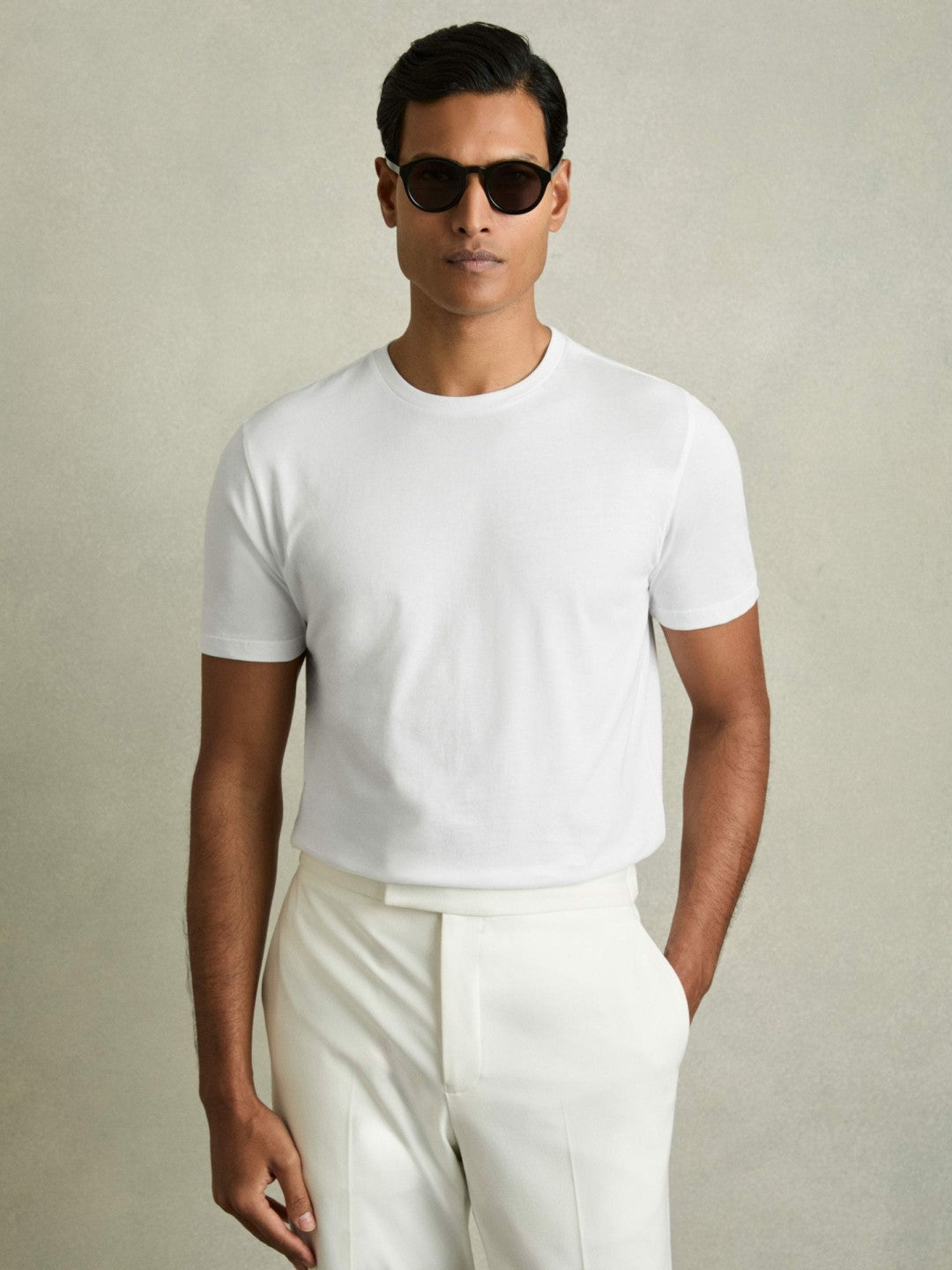 Reiss Cotton-Jersey Crew-Neck T-shirts 3 Pack in Neutral