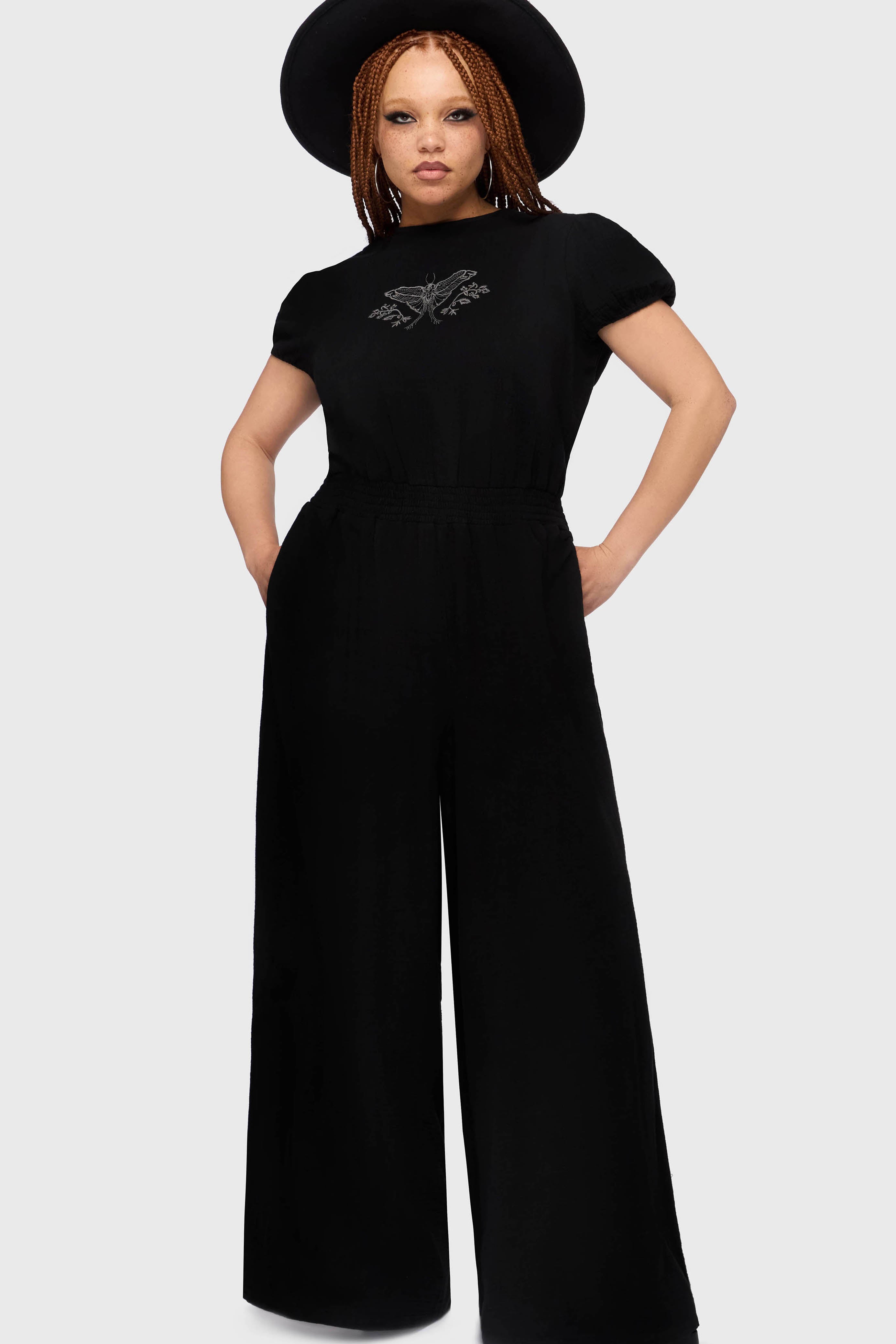 Gaia Adorned Embroidered Jumpsuit Killstar / Womens