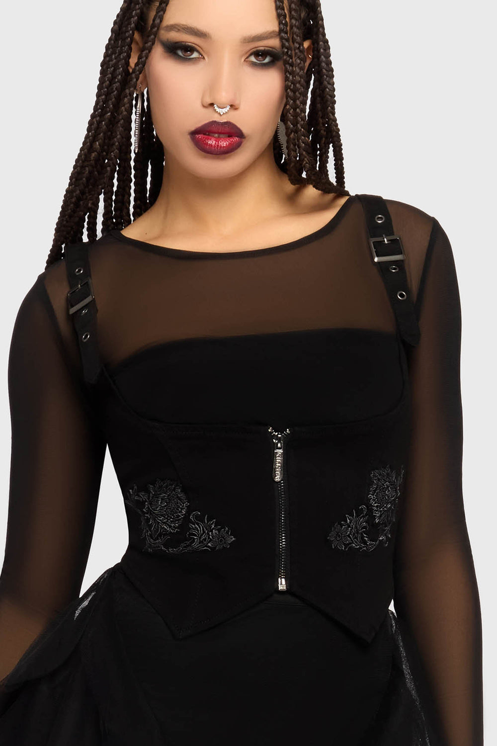 Gaia Adorned Underbust Corset Killstar / Womens