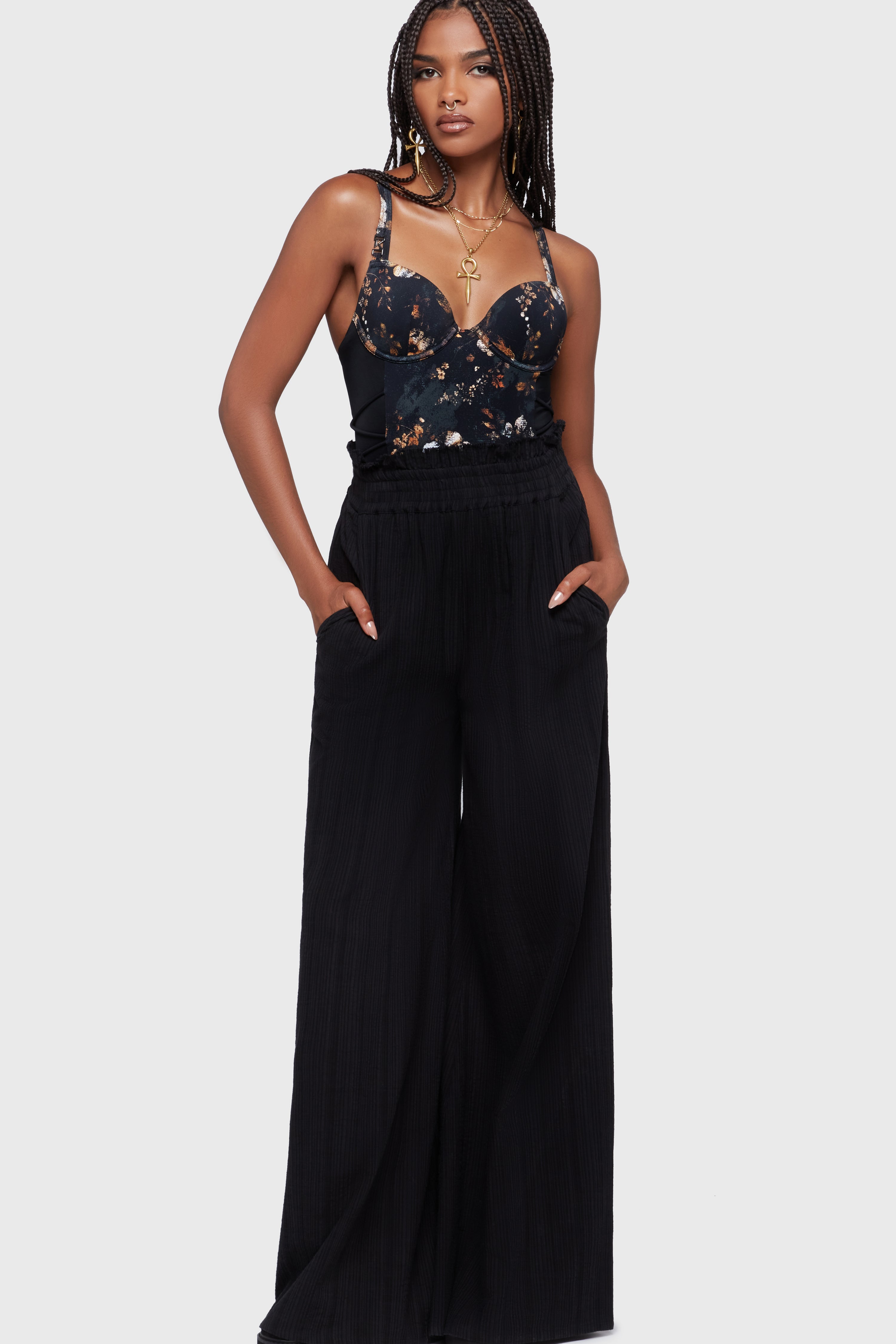 Bloomia Trousers Killstar / Womens