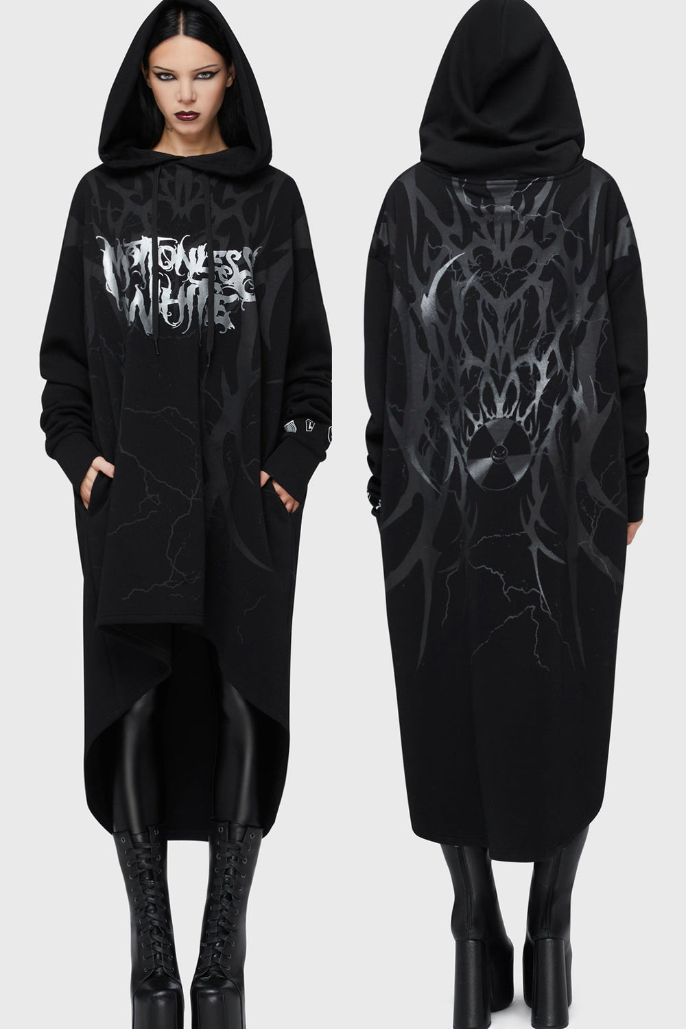 Pitch Black Evil Hooded Cloak Killstar / Womens