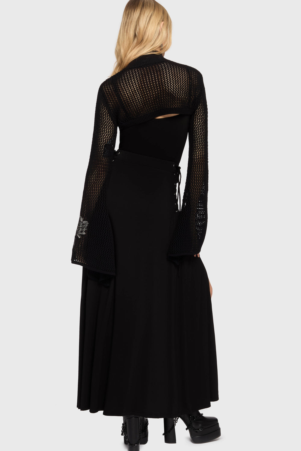 Gaia Adorned Knit Bolero Killstar / Womens