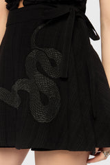 The Hollow Embroidered Mini Skirt Killstar / Womens