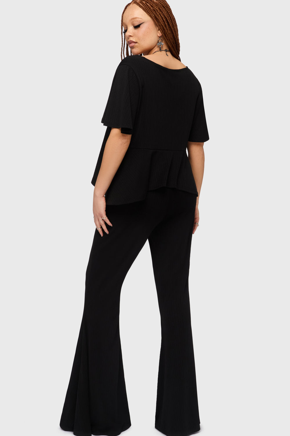 Thistina Embroidered Flares Killstar / Womens