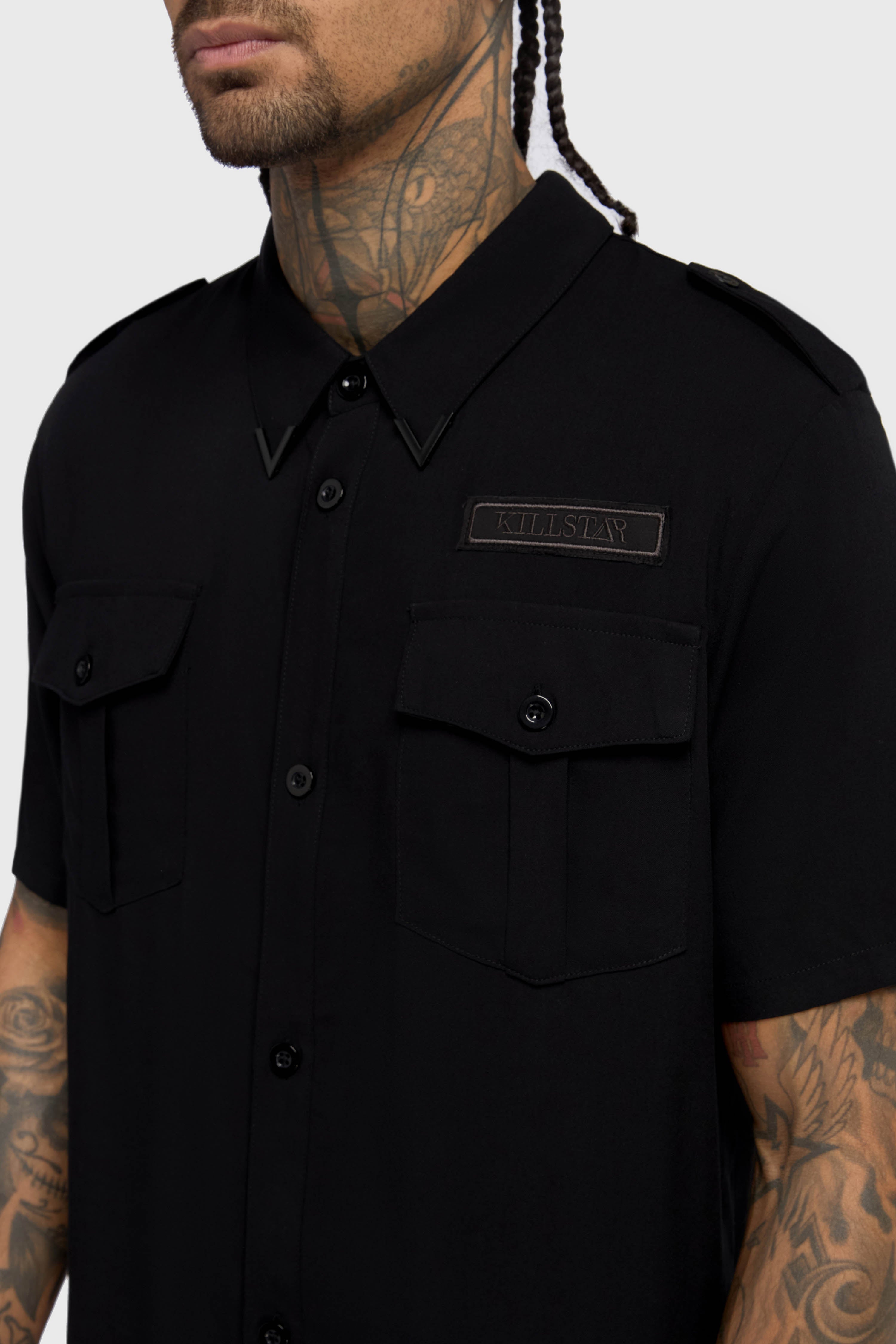 Crypt Threads Button Up Shirt Killstar / Mens