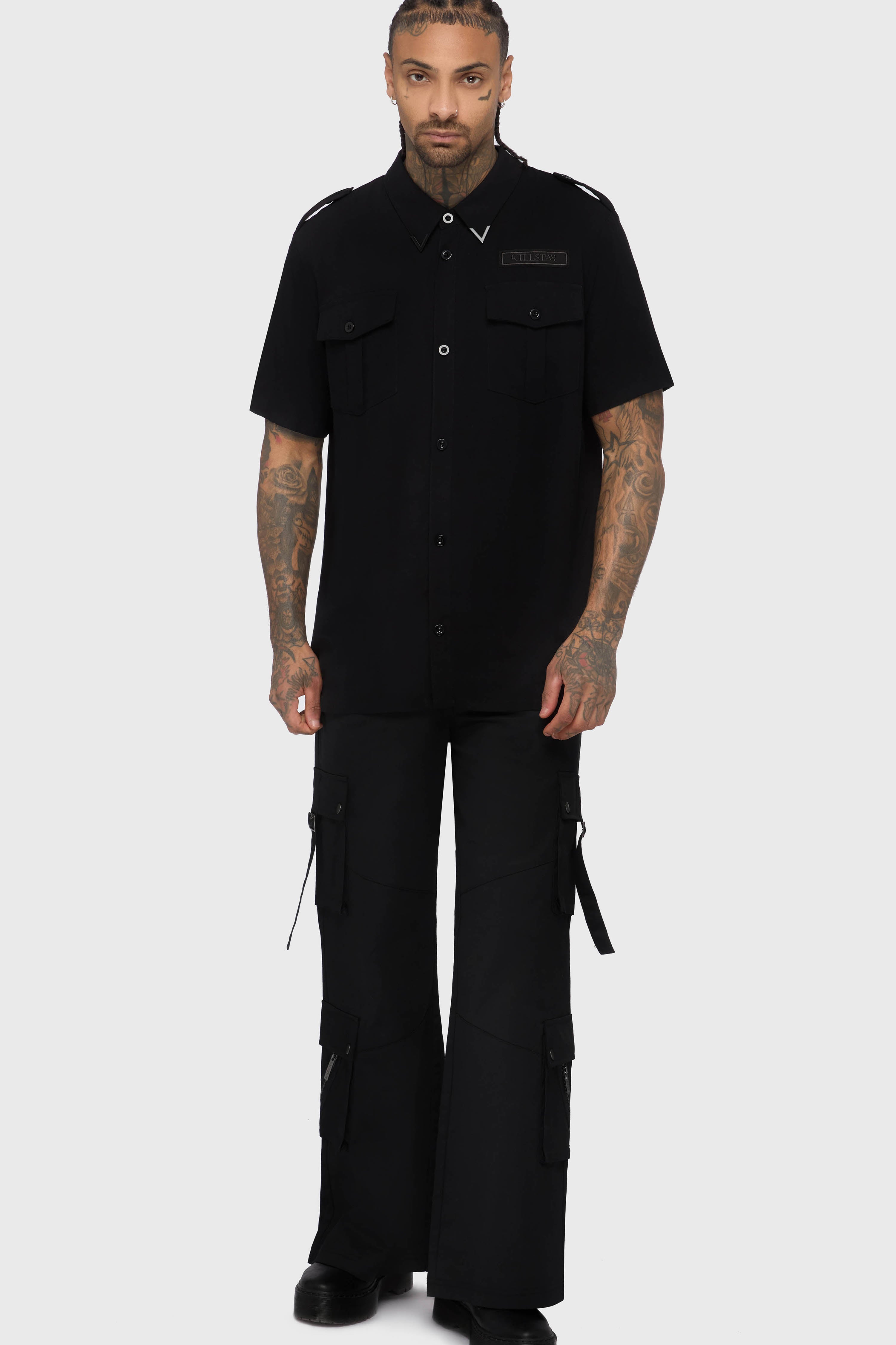 Crypt Threads Button Up Shirt Killstar / Mens