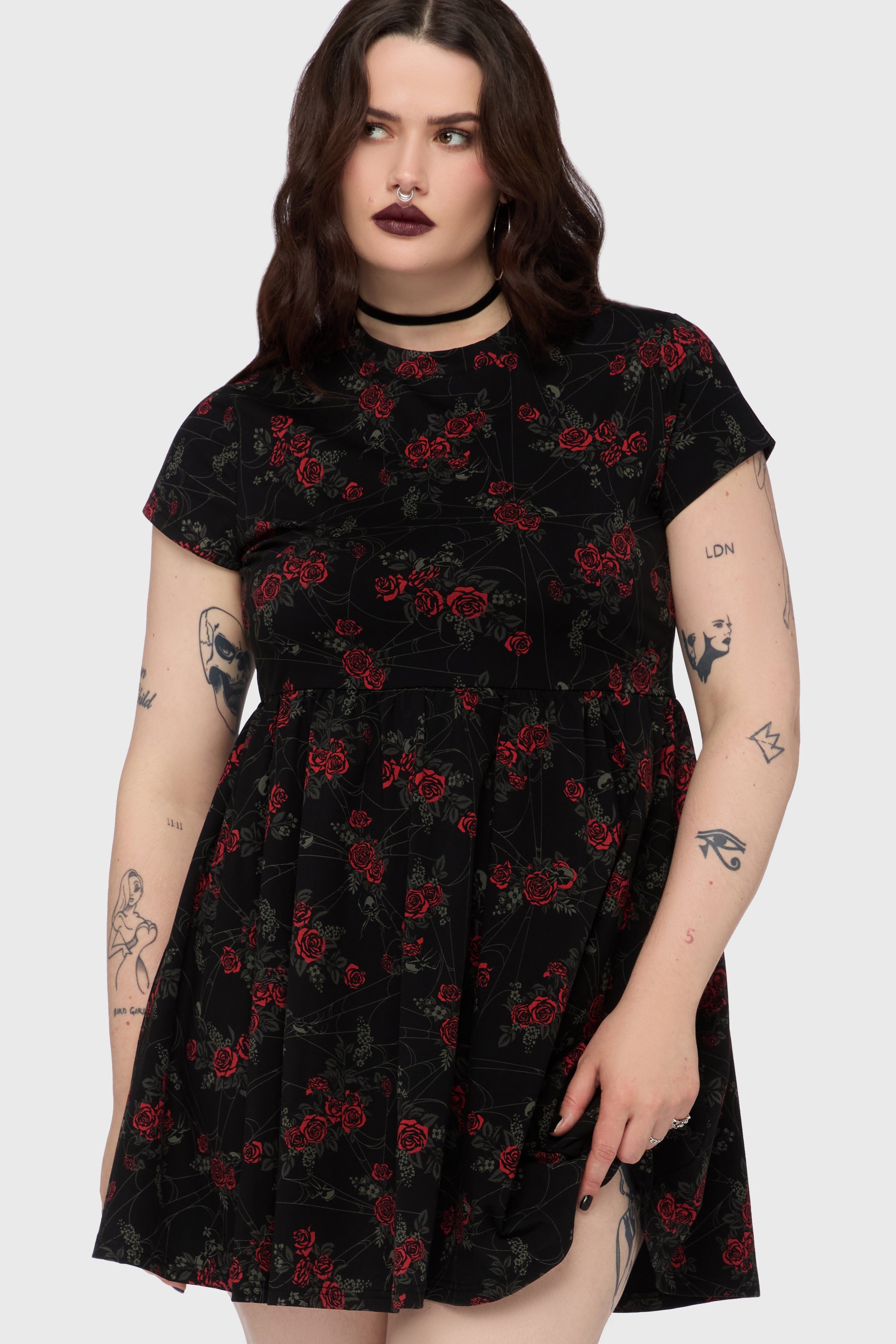 Poisoned Rose Mini Dress Killstar / Womens