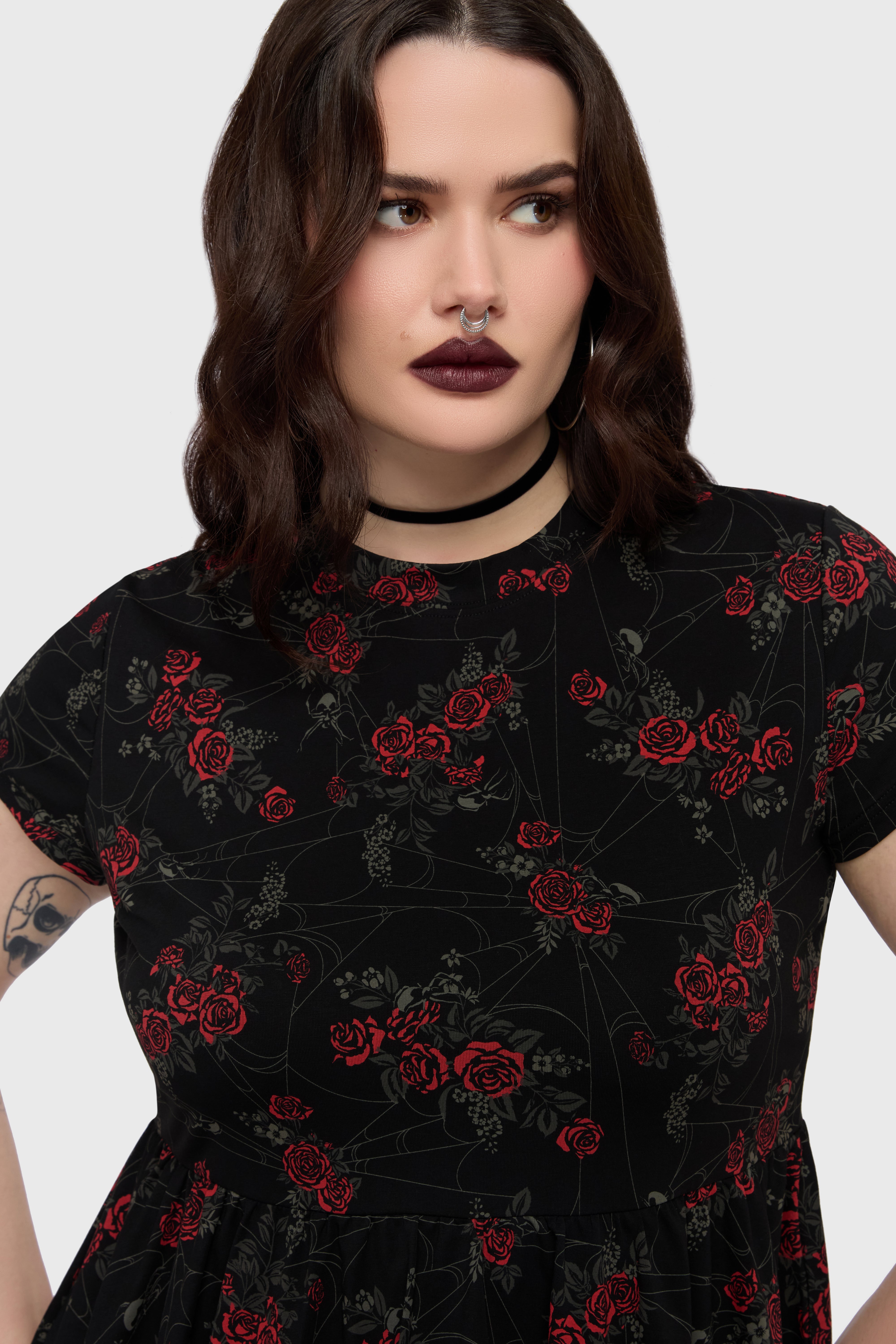 Poisoned Rose Mini Dress Killstar / Womens