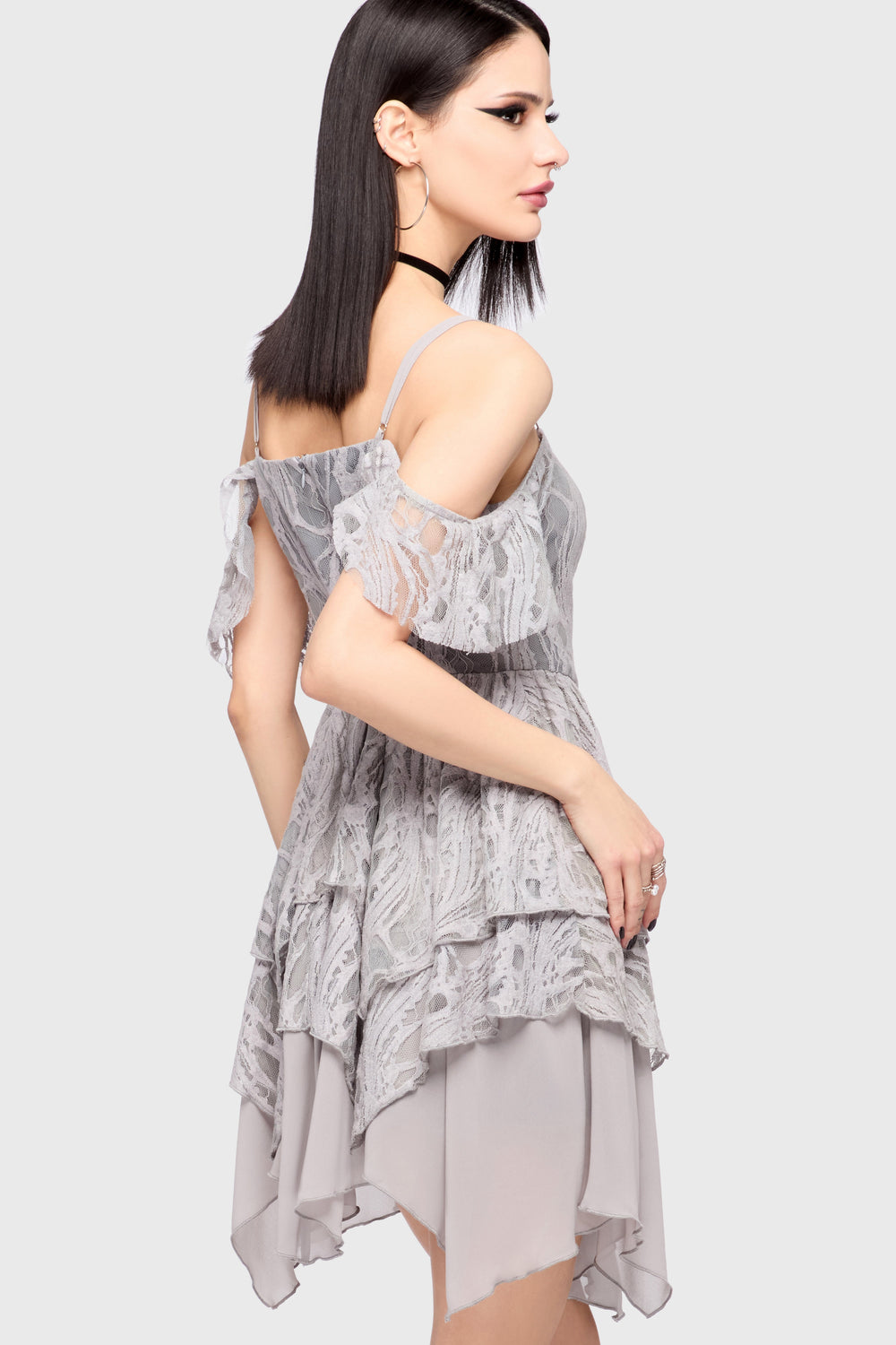 Haunted Union Dress [GREY] Killstar / Womens