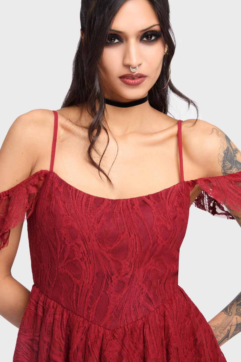 Haunted Union Dress [RED] Killstar / Womens