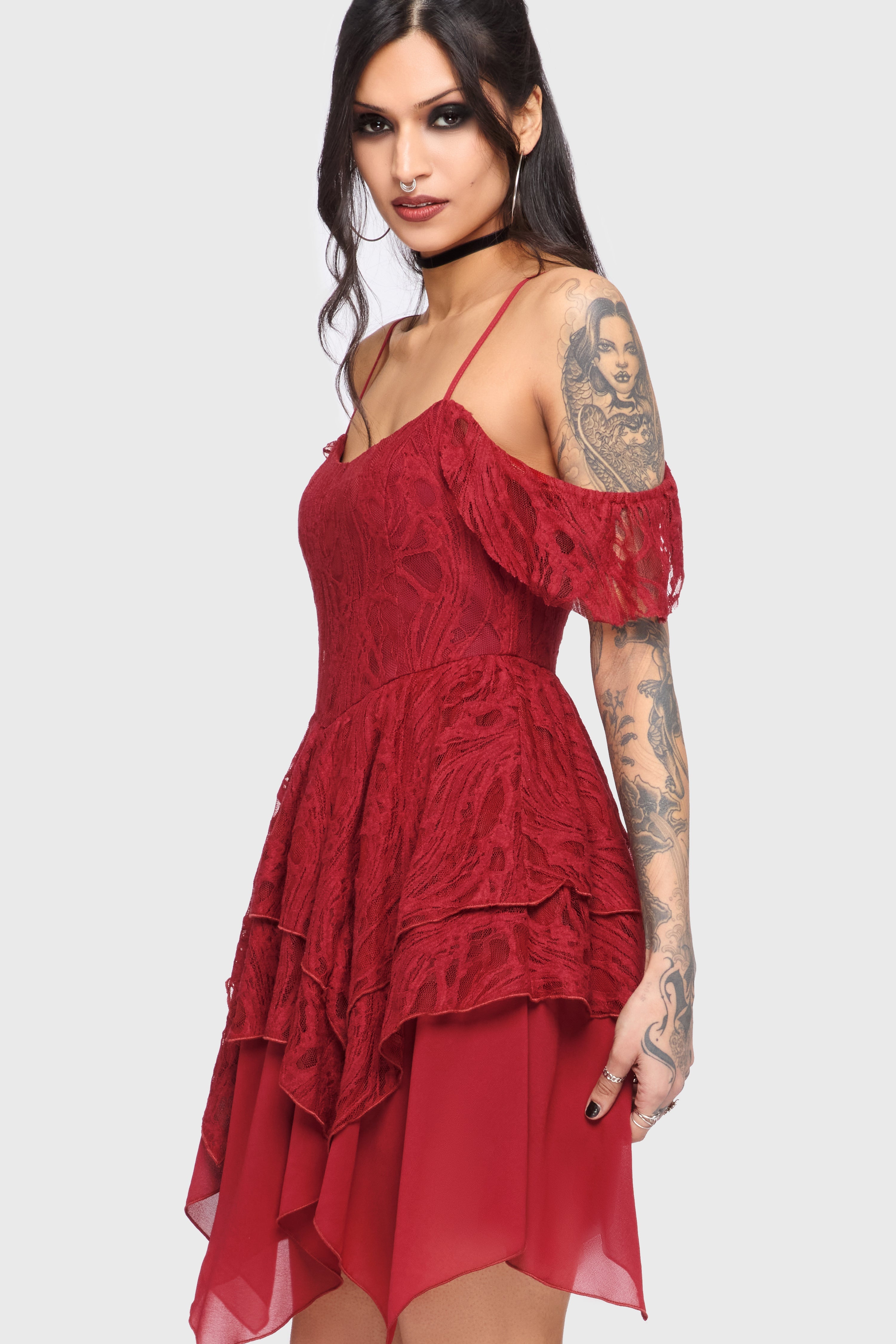 Haunted Union Dress [RED] Killstar / Womens