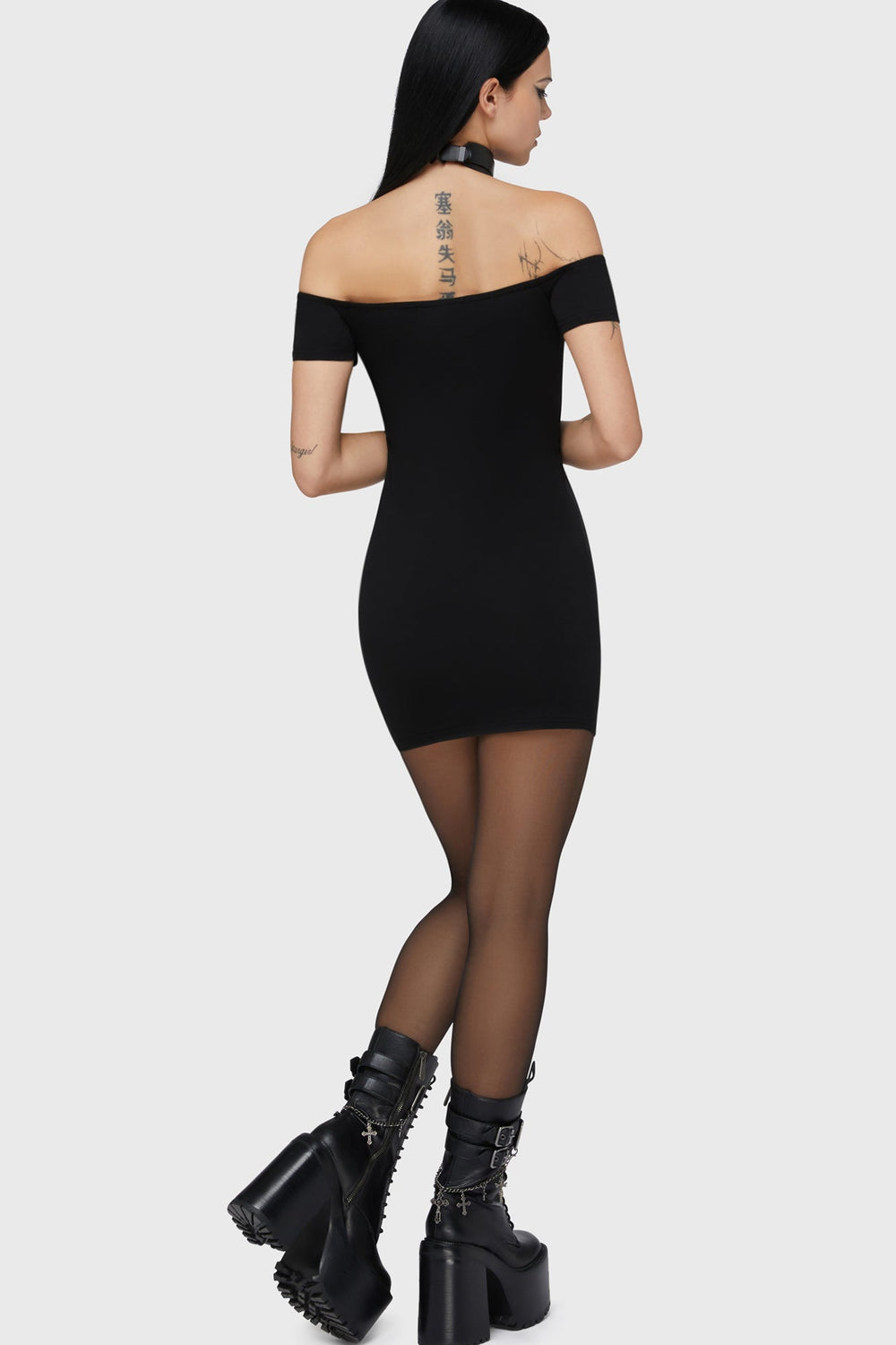 Up From Hell Bardot Dress Killstar / Womens