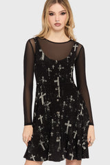 Tenebris Chapel Mini Dress Killstar / Womens