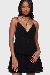 Wolfbane Cove Mini Dress [Black] Killstar / Womens