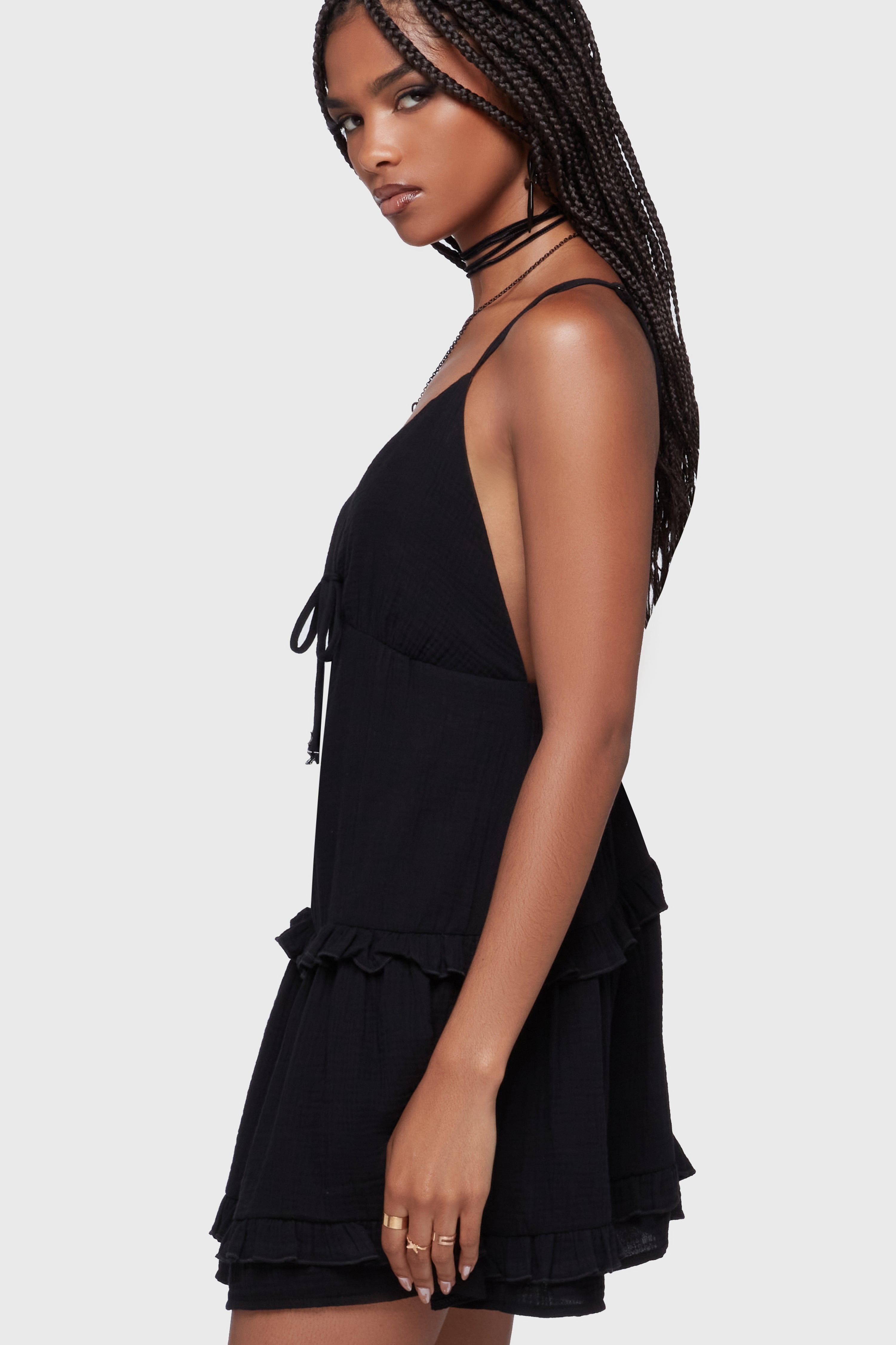 Wolfbane Cove Mini Dress [Black] Killstar / Womens