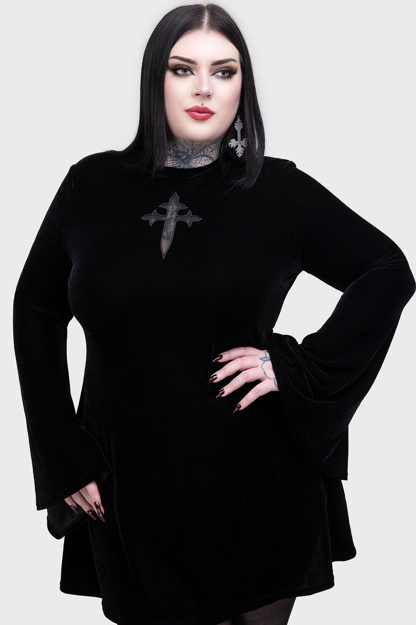 Serenade Of Shadows Mini Dress Killstar / Womens