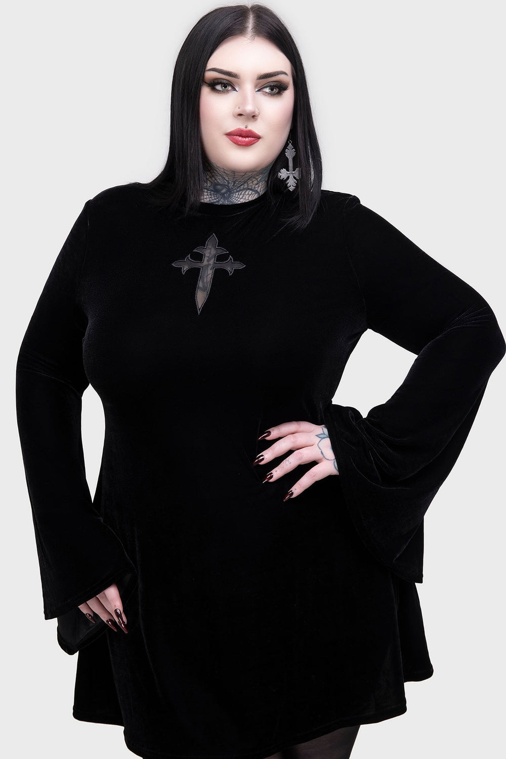 Serenade Of Shadows Mini Dress Killstar / Womens