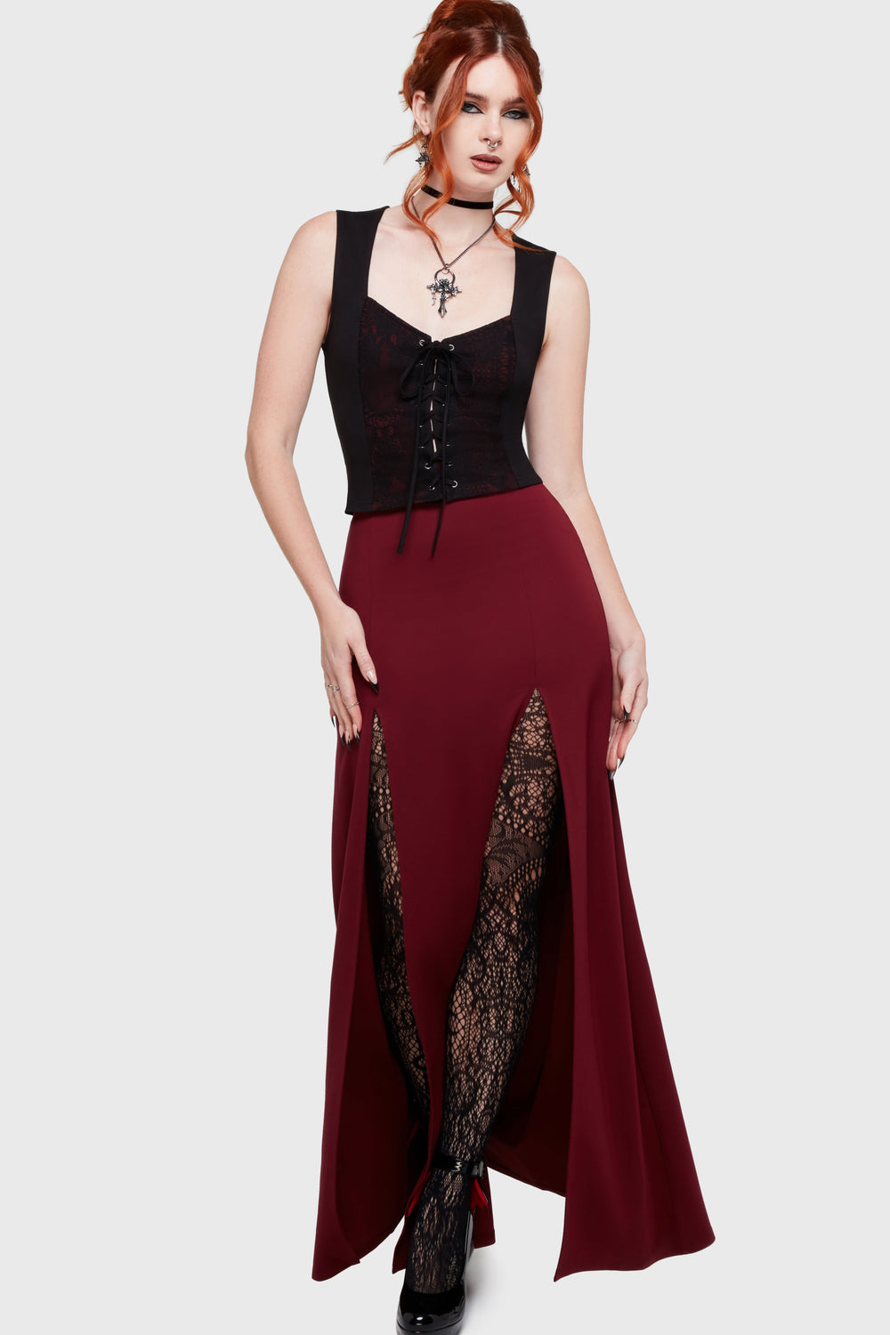 Nocturne Kiss Top Killstar / Womens