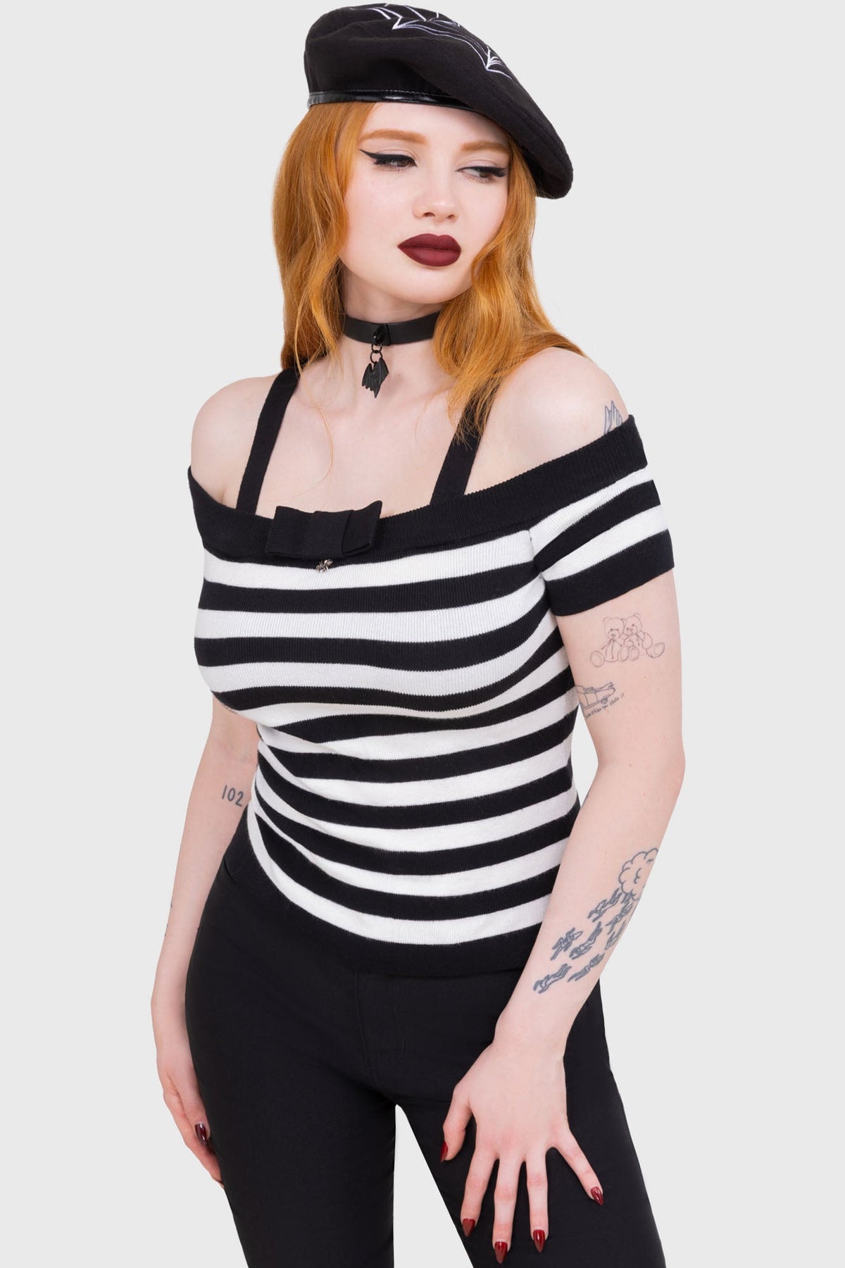 Noir Nancy Bardot Sweater Killstar / Womens