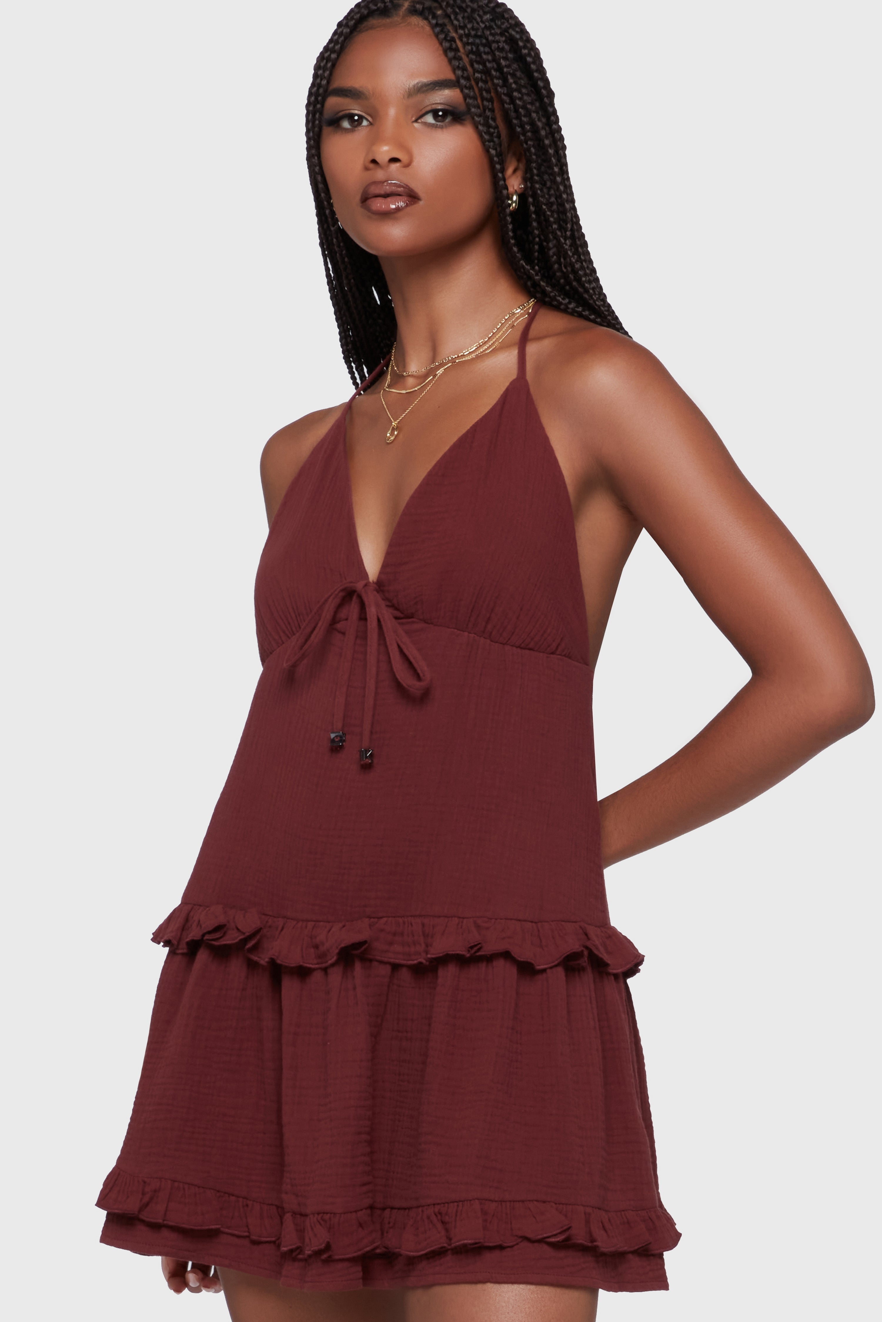 Wolfbane Cove Mini Dress [Red] Killstar / Womens