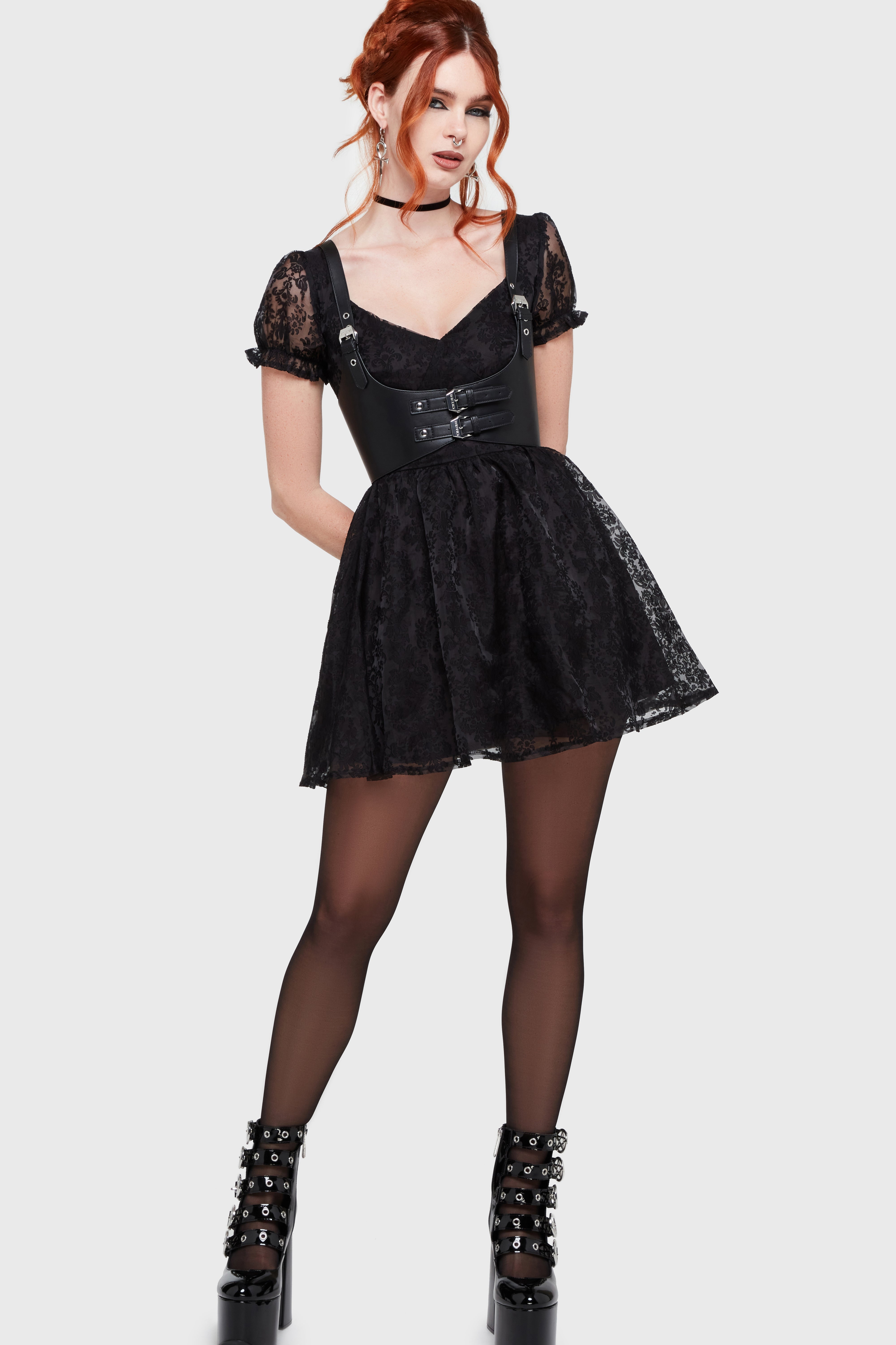 Beneath The Moon Mini Dress Killstar / Womens
