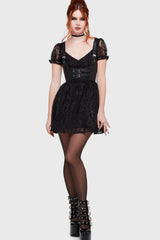 Beneath The Moon Mini Dress Killstar / Womens