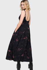 Junniper Maxi Dress [BLACK/PINK] Killstar / Womens