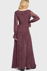 Gaia Adorned Ruffle Maxi Dress Killstar / Womens