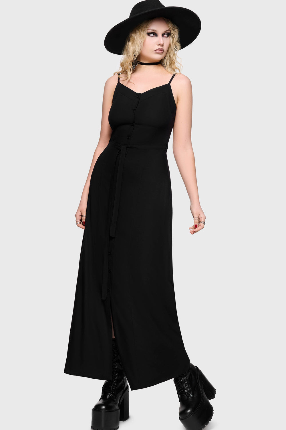 Cottage Chorus Maxi Dress [BLACK] Killstar / Womens